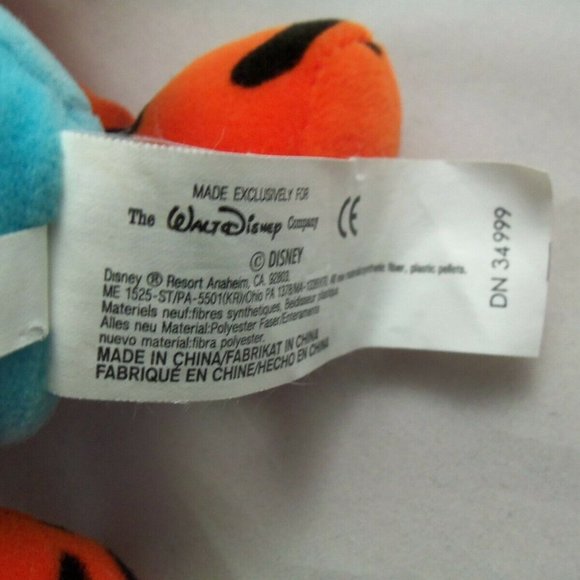 Disney 9" Tigger Butterfly Bean Bag Plush - 2000,  New with Tag - Picture 9 of 12